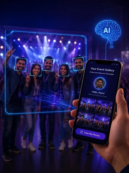 AI Facial Recognition & Photo Distribution for Photographers background