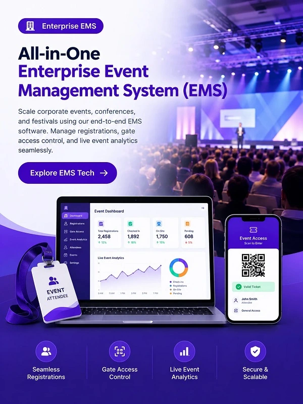All-in-One Enterprise Event Management System (EMS) background